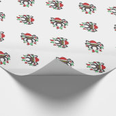 Happy Holiday Spider Gift Wrap Papier (Hoek)