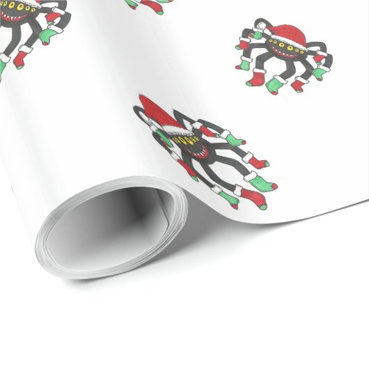 Happy Holiday Spider Gift Wrap Papier (Rol Hoek)