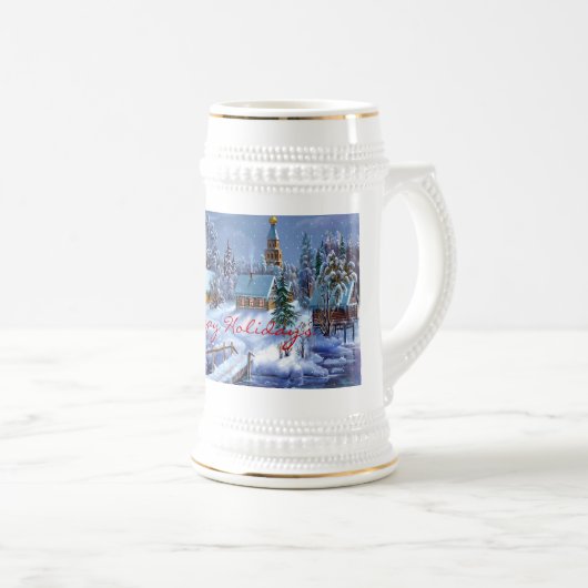 Happy Holiday Stein Bierpul (Voorkant rechts)