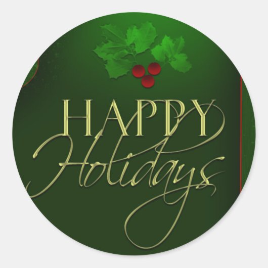 Happy Holiday stickers (Voorkant)