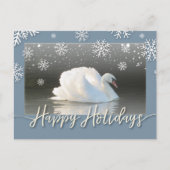 Happy Holiday Swans Kaart (Voorkant)