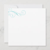 Happy Holiday Swirls Feestdagenkaart (Achterkant)