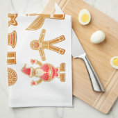 Happy Holiday Theedoek (Quarter Fold)