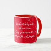 Happy Holiday-tijd aanpassen Mok (Voorkant rechts)