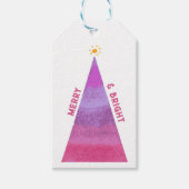 Happy Holiday Tree Gift Labels Cadeaulabel (Voorkant)