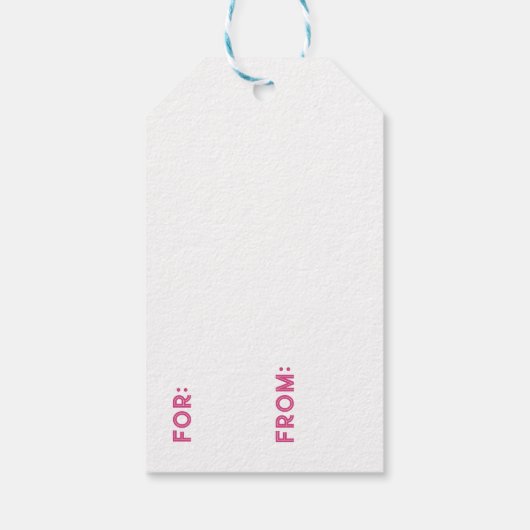 Happy Holiday Tree Gift Labels Cadeaulabel (Achterkant)