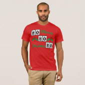 Happy Holiday, vrolijk kerstfeest. T-shirt (Voorkant volledig)