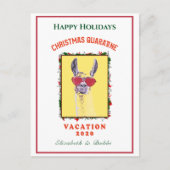 Happy Holiday Waterverf voor kerstmis Fun Custom Feestdagenkaart (Voorkant)