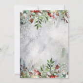 Happy Holiday Winter Forest-kerstuitnodiging Kaart (Achterkant)