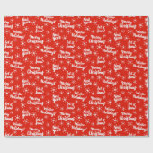Happy Holiday Wishes  Wrapping Paper Cadeaupapier (Vlak)