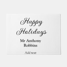 Happy holidays add name date year simple minimChri Deurmat