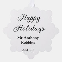 Happy holidays add name date year simple minimChri