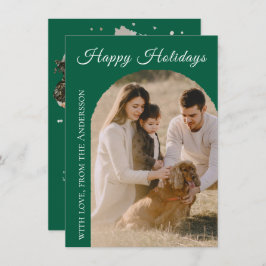 Happy Holidays Arch 2 Photo Feestdagenkaart