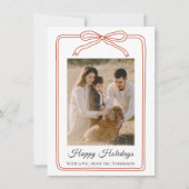 Happy Holidays Arch 2 Photo Feestdagenkaart (Voorkant)