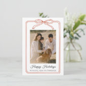 Happy Holidays Arch 2 Photo Feestdagenkaart (Staand voorkant)