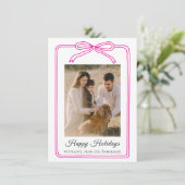Happy Holidays Arch Photo Feestdagenkaart (Staand voorkant)