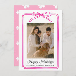 Happy Holidays Arch Photo Feestdagenkaart