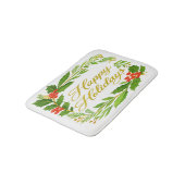 'Happy Holidays' Badmat (Gekanteld)