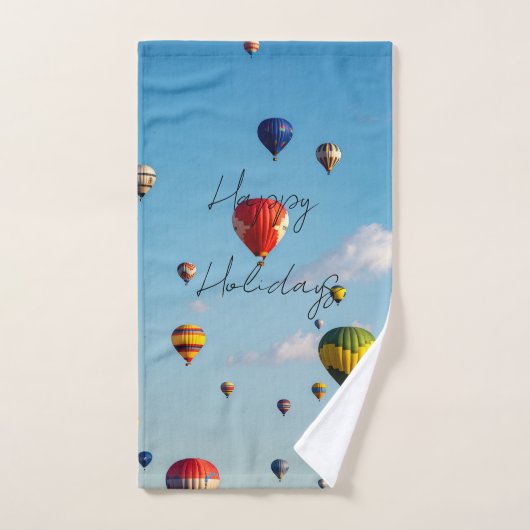 Happy Holidays Balloons Towel Handdoek (Handdoek)