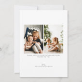 Happy Holidays Bold Red Photo Feestdagenkaart (Achterkant)