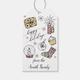 Happy Holiday's cadeautjes Labels Cadeaulabel