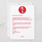 Happy Holidays Candycanes CUSTOM PHOTO Christmas Feestdagenkaart (Achterkant)