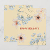 Happy Holidays carde Feestdagenkaart (Voorkant / Achterkant)