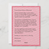 Happy Holidays Cat Valentine's Love Pink Feestdagenkaart (Achterkant)