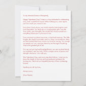 Happy Holidays Cat Valentine's Love White Feestdagenkaart (Achterkant)