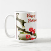 Happy Holidays Christmas Bird Koffiemok (Links)