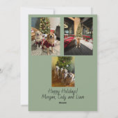 Happy Holidays Christmas Lights Card Feestdagenkaart (Achterkant)