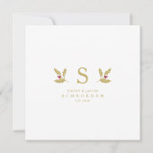 Happy Holidays Christmas Married & Bright Newlywed (Achterkant)