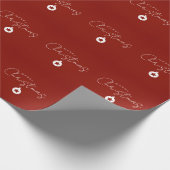 Happy Holidays Christmas New Year Season Cadeaupapier (Hoek)