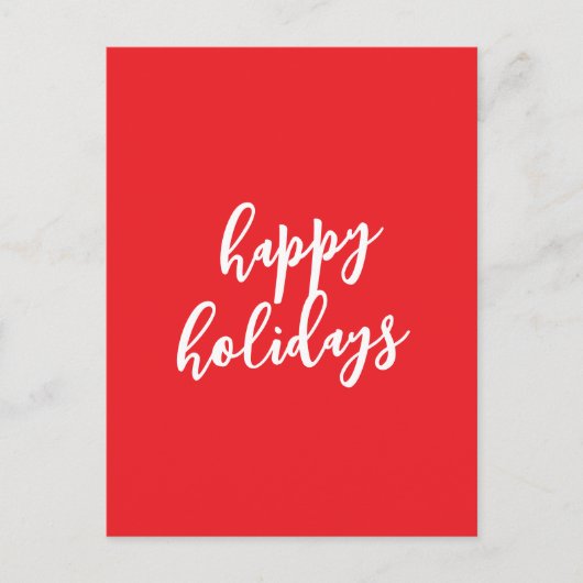 Happy Holidays Christmas New Year Season Message Briefkaart (Voorkant)