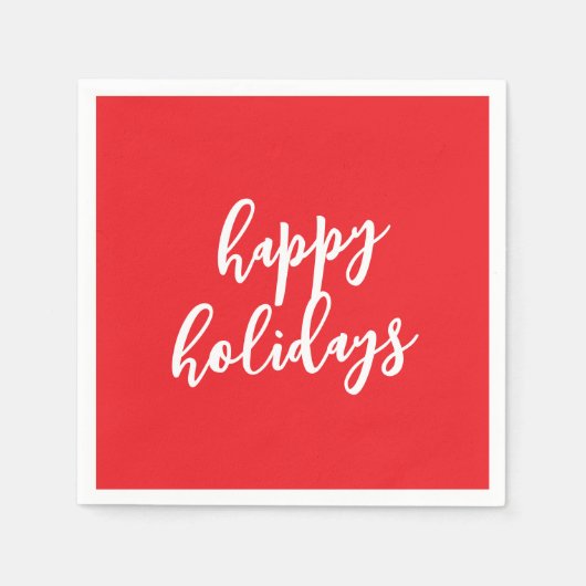 Happy Holidays Christmas New Year Season Message Servet (Voorkant)