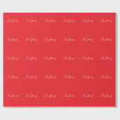 Happy Holidays Christmas New Year Season Red Cadeaupapier (Vlak)