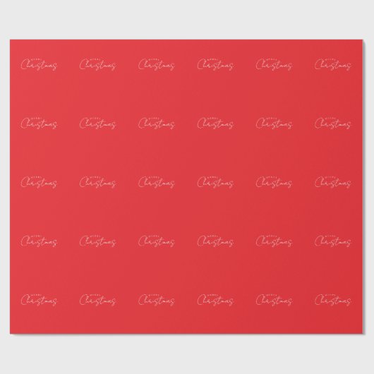 Happy Holidays Christmas New Year Season Red Cadeaupapier (Vlak)