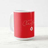 Happy Holidays Christmas New Year Season Red Koffiemok (Voorkant links)