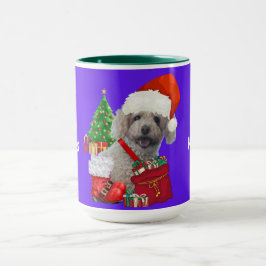 Happy Holidays Christmas Poodle Coffee Mug Mok