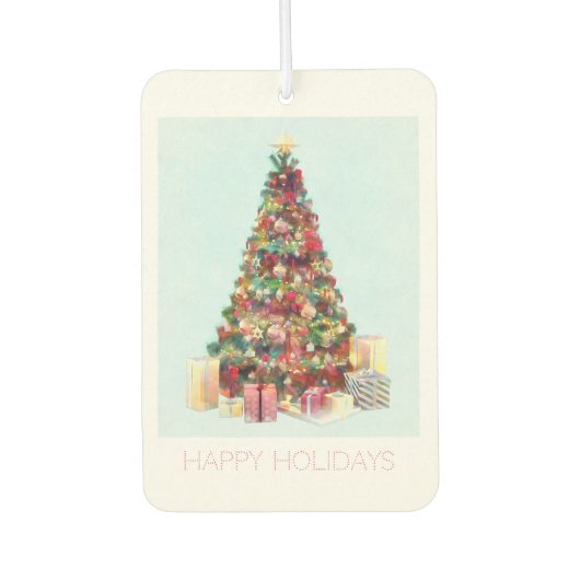 Happy Holidays. Christmas Tree Luchtverfrisser (Voorkant)