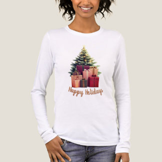 Happy Holidays Christmas Tri-Blend Shirt