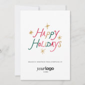 Happy Holidays Corporate Holiday Greeting Card Feestdagenkaart (Voorkant)