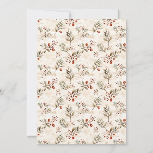  Happy Holidays Country Primitive Village Invite   Save The Date (Achterkant)