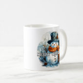 Happy Holidays | Cozy Little Snowman Koffiemok (Voorkant rechts)
