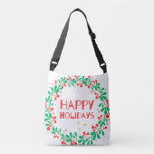 Happy Holidays Crossbody Tas (Voorkant)