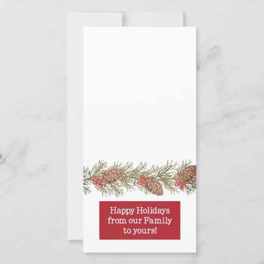 happy holidays customizable photo card feestdagenkaart (Voorkant)