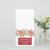 happy holidays customizable photo card feestdagenkaart (Staand voorkant)