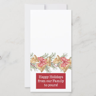 happy holidays customizable photo card feestdagenkaart