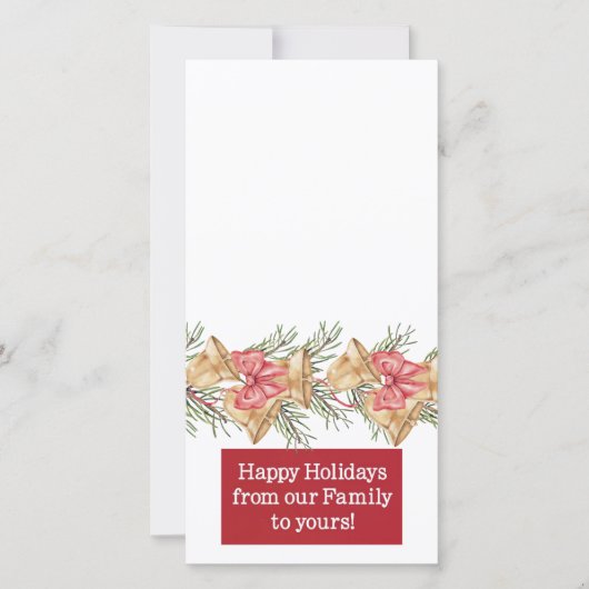 happy holidays customizable photo card feestdagenkaart (Voorkant)