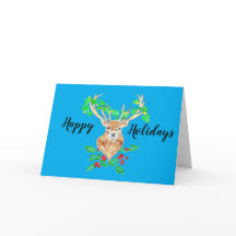 Happy Holidays Deer 